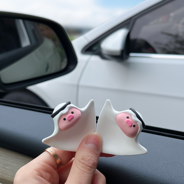 Cute Pig Car Screen Decoration Car Aromatherapy